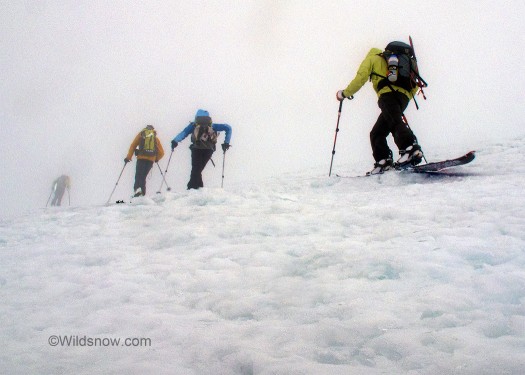Entering the cloud cap. Classic. Entering the cloud cap. Classic.