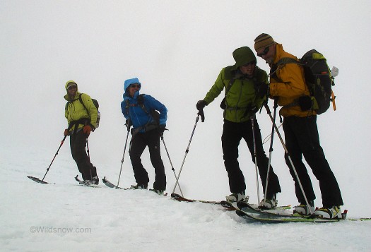 Using GPS for backcountry skiing in cloud whiteout. Using GPS for backcountry skiing in cloud whiteout.