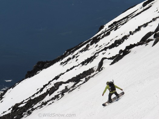 We had a party of 5, including competent backcountry splitboarder Zach. We had a party of 5, including competent backcountry splitboarder Zach.