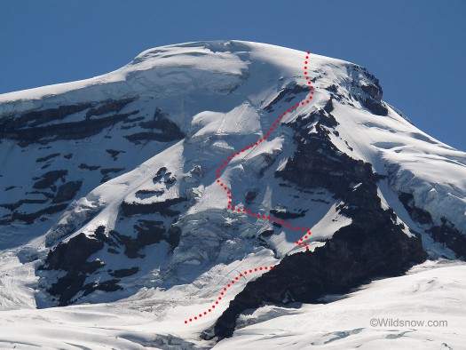 routephoto Ski mountaineering and backcountry skiing in the north cascades of washington