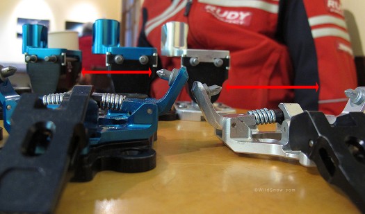 Badger and Yak models have significantly less ramp angle than most tech bindings. Badger and Yak models have significantly less ramp angle than most tech bindings.