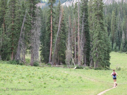 The PB Adventure Vest in action. The Capitol Ditch Trail is an approximately 12-mile out and back to Capitol Lake from the Capitol Lake Trailhead. Capitol Ditch’s climb is a bit more forgiving than Capitol Creek Trail, which you can jump on from the same trailhead. The trail has roughly 2,100 feet elevation gain to Capitol lake, with an ending elevation of 11,600 feet. Every foot is worth it, as the Maroon Bells/Snowmass Wilderness area is beautiful and you can’t beat the view of Capitol Peak once you’ve reached your goal. One day my goal will be the top of Capitol Peak. The PB Adventure Vest in action. The Capitol Ditch Trail is an approximately 12-mile out and back to Capitol Lake from the Capitol Lake Trailhead. Capitol Ditch’s climb is a bit more forgiving than Capitol Creek Trail, which you can jump on from the same trailhead. The trail has roughly 2,100 feet elevation gain to Capitol lake, with an ending elevation of 11,600 feet. Every foot is worth it, as the Maroon Bells/Snowmass Wilderness area is beautiful and you can’t beat the view of Capitol Peak once you’ve reached your goal. One day my goal will be the top of Capitol Peak.