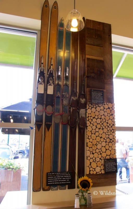 The seating area complete with ski motif. A place I probably will devour all of my groceries without even leaving the store. The seating area complete with ski motif. A place I probably will devour all of my groceries without even leaving the store.