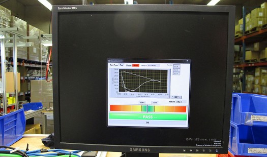 Binding test results for one particular serial numbered toe. Binding test results for one particular serial numbered toe.
