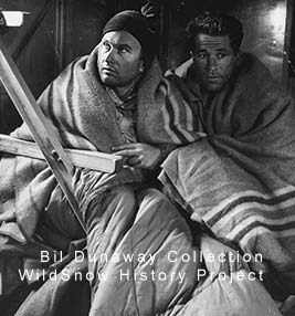 Terray (left) and Dunaway doing the 'man spoon' at the Vallot hut. Terray (left) and Dunaway doing the 'man spoon' at the Vallot hut.