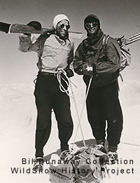Dunaway (left) and Terray at Mont Blanc summit, July 1953. Dunaway (left) and Terray at Mont Blanc summit, July 1953.