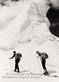 Terray and Dunaway head up Mont Blanc in 1953. Terray and Dunaway head up Mont Blanc in 1953.