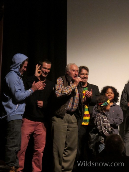 Even Klaus Obermeyer made an appearance in Geoff Stump's movie and in person. Of course he yodelled the crowd to applause. Even Klaus Obermeyer made an appearance in Geoff Stump's movie and in person. Of course he yodelled the crowd to applause.