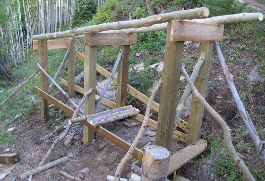 Pole barn style posts, girts and beams. Pole barn style posts, girts and beams.