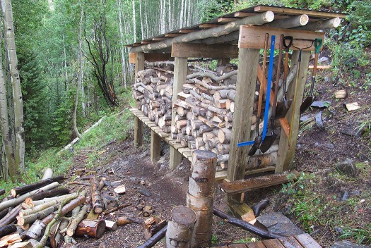 Filling the shed. At this point our wood supply is a bit random. Filling the shed. At this point our wood supply is a bit random.