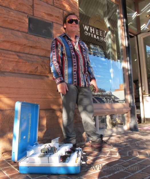 Some people will sell their soul to get into a sold out ski flick but others have figured out the secret. Wrap around sunglasses with Croakies for $10 bucks! I was tempted but held my ground. Some people will sell their soul to get into a sold out ski flick but others have figured out the secret. Wrap around sunglasses with Croakies for $10 bucks! I was tempted but held my ground.