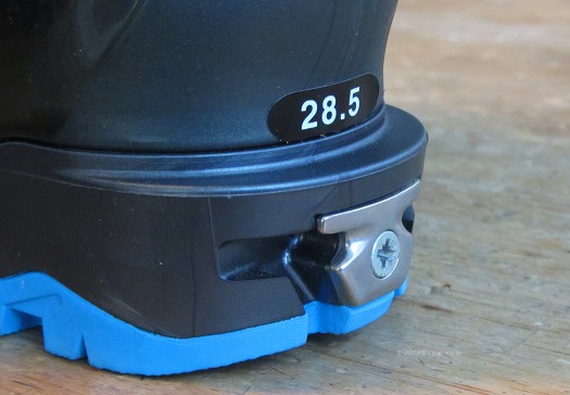 Tech fitting in heel of Cochise ski mountaineering freeride boot. Tech fitting in heel of Cochise ski mountaineering freeride boot.