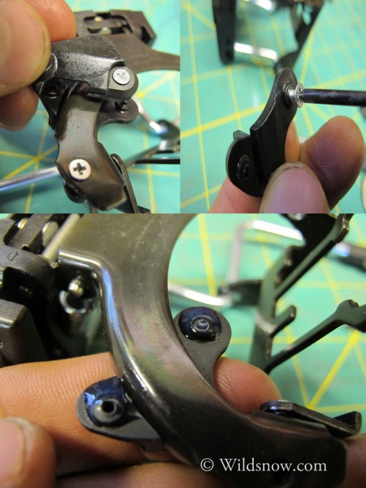 Once aligned, prethread the holes by screwing a screw part way in to aid in installation. Optionally, blue Loctite can be added for further security. A Phillips #1 screwdriver is used for all screws. Once aligned, prethread the holes by screwing a screw part way in to aid in installation. Optionally, blue Loctite can be added for further security. A Phillips #1 screwdriver is used for all screws.