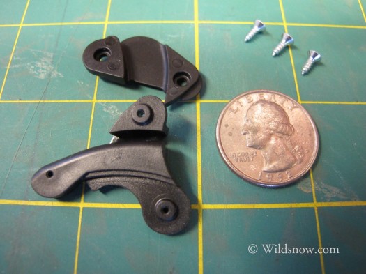 Dynafit manufactured Radical anti-twist upgrade size comparison. 