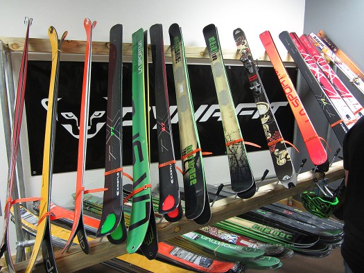Cripple Creek backcountry skiing quiver. Cripple Creek backcountry skiing quiver.