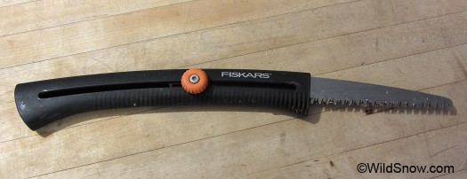 Fiskars can be set to shortened blade length as shown here, or full 10 inches. Fiskars can be set to shortened blade length as shown here, or full 10 inches.