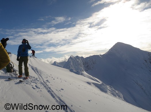Terrain above Whitewater, all is skied. Terrain above Whitewater, all is skied.