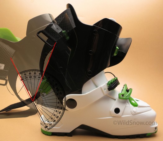 mercuryskicuffangle Dynafit Mercury backcountry ski boots