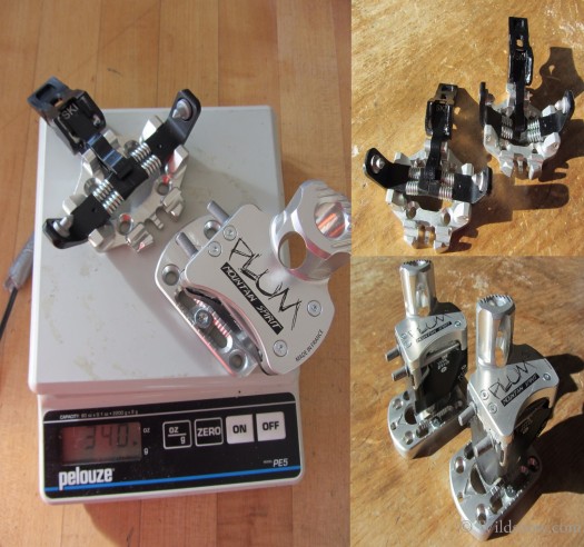 Plum Guide: Release range: DIN 5.5 to 12, combination of steel, aluminum, and polyvinyl, 30mm adjustment = 4 to 5 boot sizes. Mounting pattern is 100% identical to Dynafit Speed and Vertical series. Wildsnow.com verfied 340 grams. Plum Guide: Release range: DIN 5.5 to 12, combination of steel, aluminum, and polyvinyl, 30mm adjustment = 4 to 5 boot sizes. Mounting pattern is 100% identical to Dynafit Speed and Vertical series. Wildsnow.com verfied 340 grams.