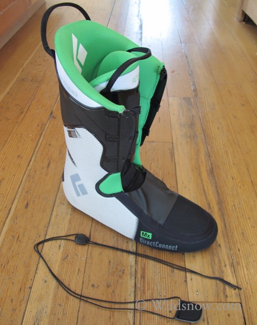 BD Touring boots feature new liners too, slightly narrower. No BOA you probably noticed. They feel that is better suited for their touring line of boots. BD Touring boots feature new liners too, slightly narrower. No BOA you probably noticed. They feel that is better suited for their touring line of boots.