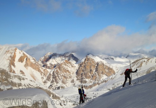 On upper part of Monte Castello, looking approx. northwest at Dolomites. On upper part of Monte Castello, looking approx. northwest at Dolomites.