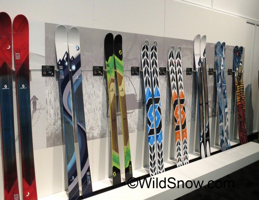 Scott ski mountaineering and alpine skis, many perfect for backcountry skiing. Scott ski mountaineering and alpine skis, many perfect for backcountry skiing.