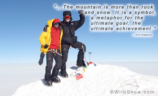 Two Lous, Denali summit. Two Lous, Denali summit.