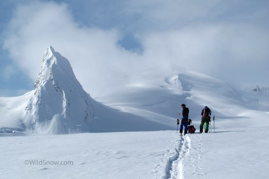 IMG_2123 Skinning toward a ski mountaineering peak in Alaska
