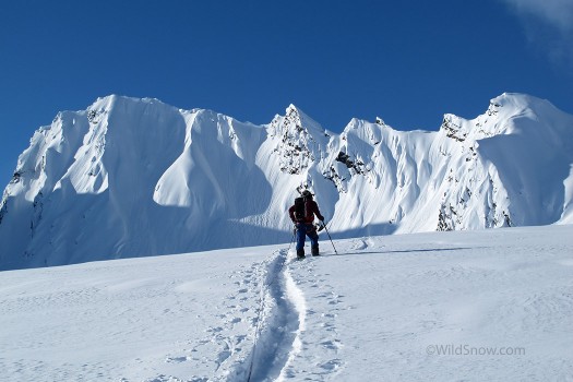 russelandspinewall Backcountry ski lines in Alaska