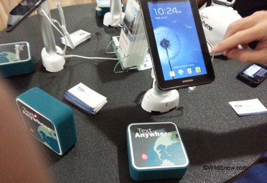 Text Anywhere is an Iridium box coupled with a smartphone app. Looks simple and effective. Text Anywhere is an Iridium box coupled with a smartphone app. Looks simple and effective.