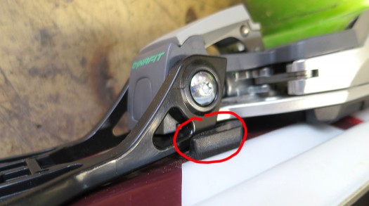 Touring lock, locked, black plastic dropped into slot. Touring lock, locked, black plastic dropped into slot.