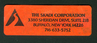 Skadi label in original backcountry skiing avalanche beacon. Skadi label in original backcountry skiing avalanche beacon.