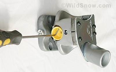 Sometimes you can pull out the thimble bushing with your finger, but a right angled pick works reliably. You don't need to completely remove bushing, just back it out. Sometimes you can pull out the thimble bushing with your finger, but a right angled pick works reliably. You don't need to completely remove bushing, just back it out.