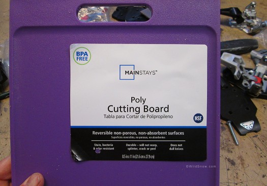 The cutting board we purchased has raised edges but a center area that's 4.5 mm thick. The cutting board we purchased has raised edges but a center area that's 4.5 mm thick.