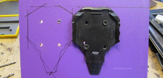 We traced a Radical FT base, which is slightly larger than the ST base, resulting in shims that'll work for either binding. We traced a Radical FT base, which is slightly larger than the ST base, resulting in shims that'll work for either binding.