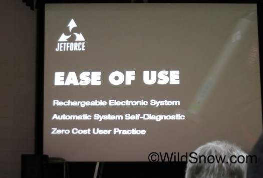 In this case, 'ease of use' = 'performance.' Take my word, Jetforce is a quantum improvement in airbage user friendliness. In this case, 'ease of use' = 'performance.' Take my word, Jetforce is a quantum improvement in airbage user friendliness