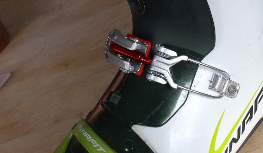 TLT5 Mountain, inside side of boot with modified buckle ladder installed. TLT5 Mountain, inside side of boot with modified buckle ladder installed.