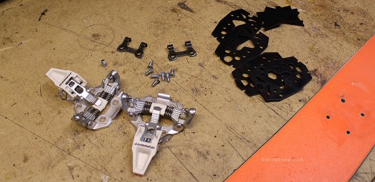 A couple pair of shims. When installing don't forget crampon mounts. A couple pair of shims. When installing don't forget crampon mounts.