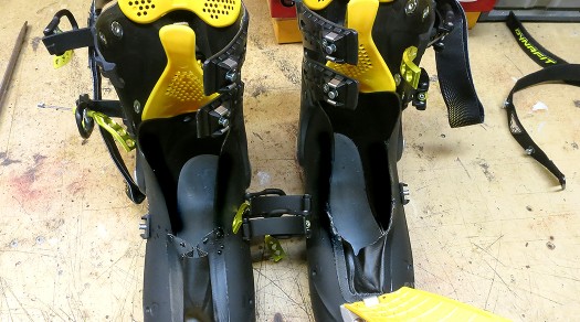 Original boot to left, modified to right showing the quite larger throat. Original boot to left, modified to right showing the quite larger throat.