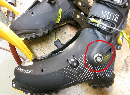 Only other shell mod I needed was to punch out the ankle 'bump' area for my left foot. Only other shell mod I needed was to punch out the ankle 'bump' area for my left foot.