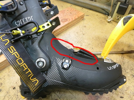 The beautifully thick, heat mold liner of the Spectre ski boot probably takes care of most fit issues. The beautifully thick, heat mold liner of the Spectre ski boot probably takes care of most fit issues.