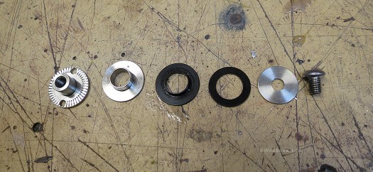 Parts for one corner, from left to right: Parts for one corner, from left to right: