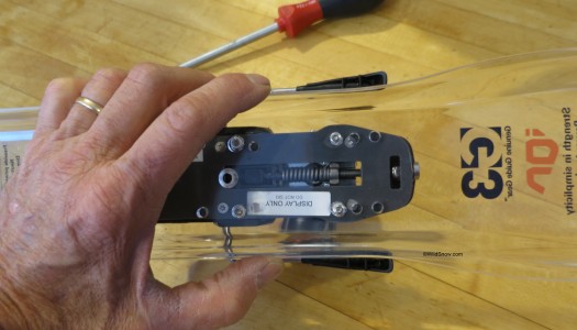 Underside, with hand for scale. Underside, with hand for scale.