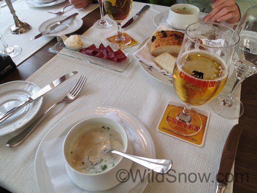 Ah, lunch. One of the best potato soups I've ever had and the historic gasthaus wasn't too shabby. During these press trips we appreciate being hosted to authentic local cuisine, even if it seems a yawner to the locals. Ah, lunch. One of the best potato soups I've ever had and the historic gasthaus wasn't too shabby. During these press trips we appreciate being hosted to authentic local cuisine, even if it seems a yawner to the locals.