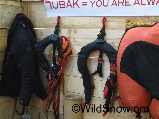 It's similar to a life preserver 'yoke' you wear around your neck, in this case anchored down to your climbing harness. It's similar to a life preserver 'yoke' you wear around your neck, in this case anchored down to your climbing harness.