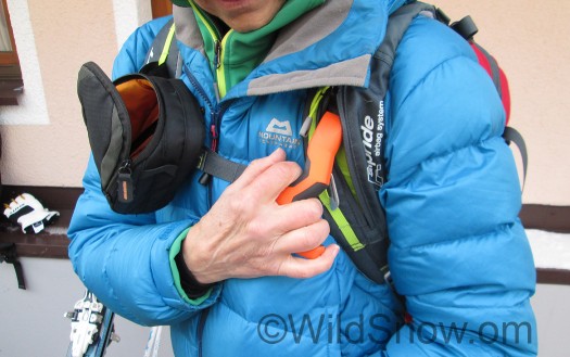 Trigger handle probably weighs more than the airbag. It'll get trimmed on the WildSnow modded version. Trigger handle probably weighs more than the airbag. It'll get trimmed on the WildSnow modded version.
