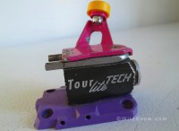 The 'Purple' Dynafit began was the tech binding we first tested in 1993. It was sales during winter of 1992-1993. It was one of the first of the Barthel tech bindings made and retailed under the Dynafit brand. The 'Purple' Dynafit began sales during winter of 1992-1993. It was one of the first of the Barthel tech bindings made and retailed under the Dynafit brand.