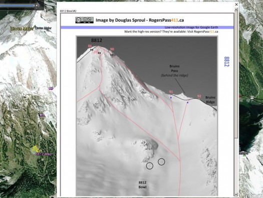 Clicking on one of the photo icons in GE then brings up terrain photos from the guidebook; again this is seamlessly integrated into the KML file Clicking on one of the photo icons in GE then brings up terrain photos from the guidebook; again this is seamlessly integrated into the KML file