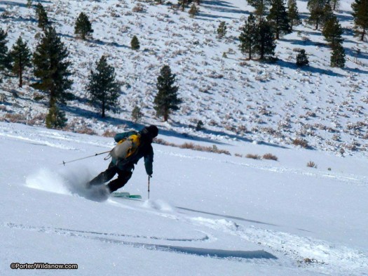 Mike letting it loose. He pulled his skis from the truck this day and proudly proclaimed "This is the first they've touched snow." Mike letting it loose. He pulled his skis from the truck this day and proudly proclaimed "This is the first they've touched snow."