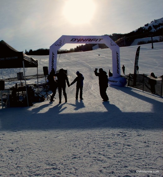 Volunteers shook the cold away with Neil Diamond strumming along behind them. Easily waking up the entire resort from its slumber. Volunteers shook the cold away with Neil Diamond strumming along behind them. Easily waking up the entire resort from its slumber.
